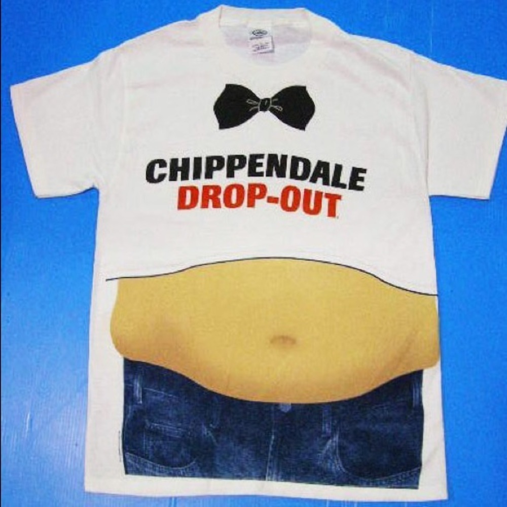 S or M New Chippendale drop out t-shirt funny Halloween Costume